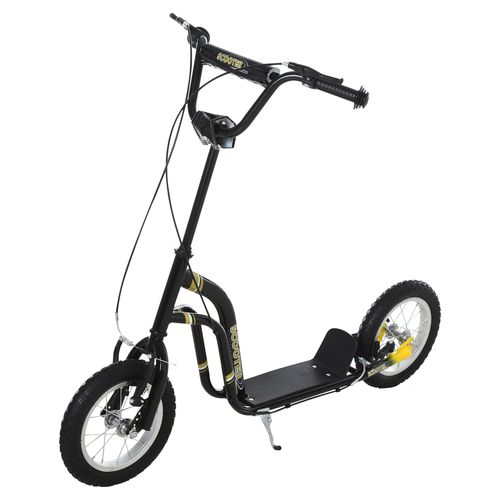 HOMCOM Kids Stunt Scooter with 12" Rubber Wheels, Adjustable Handlebar