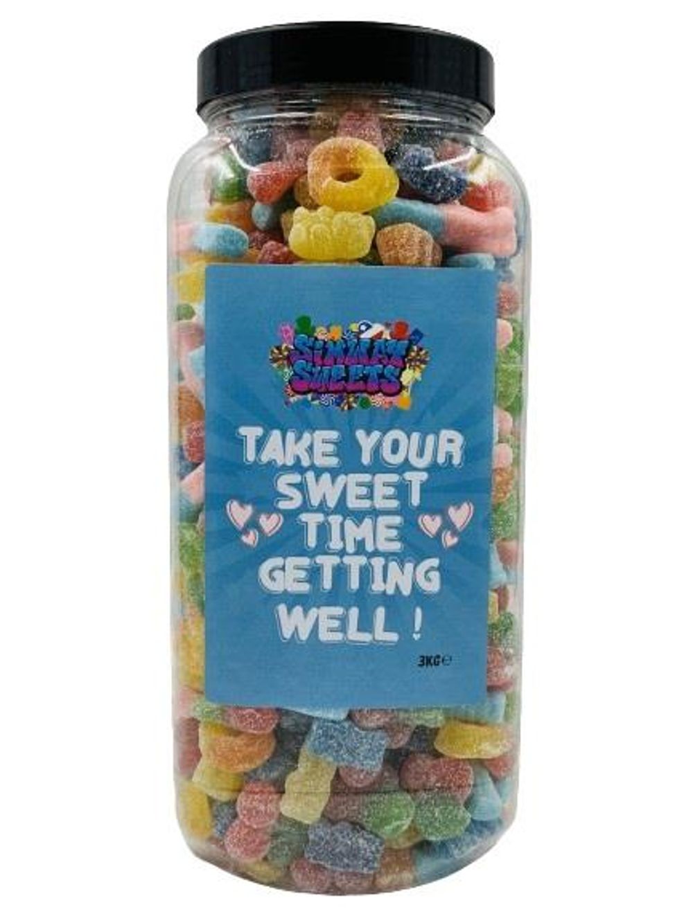 Get Well 3kg Jar - Fizzy Mix Candy Sweets