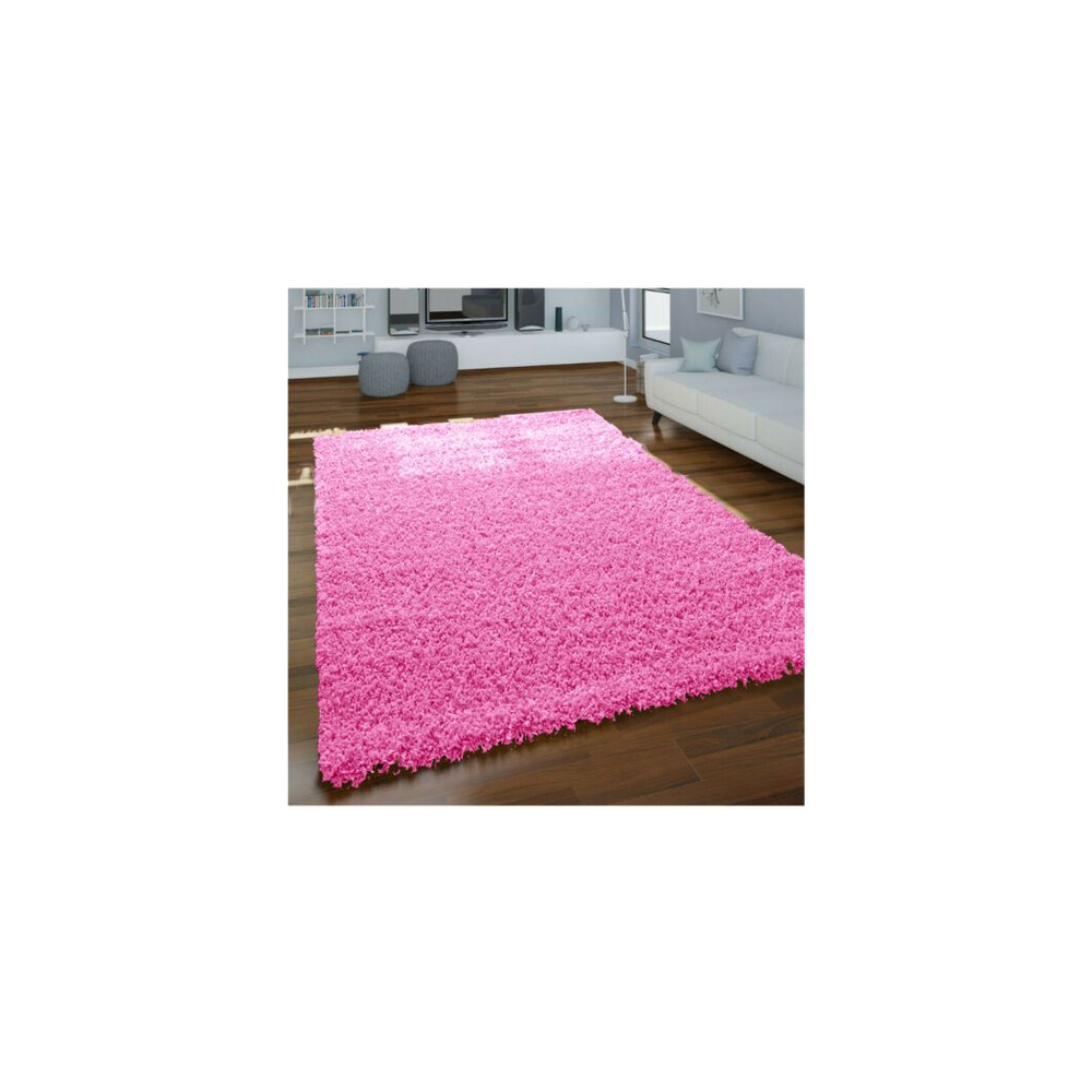 Premium Quality Barbie Pink Shaggy Rugs 160 X 230 - Modern Style, Durable, Plush Feel