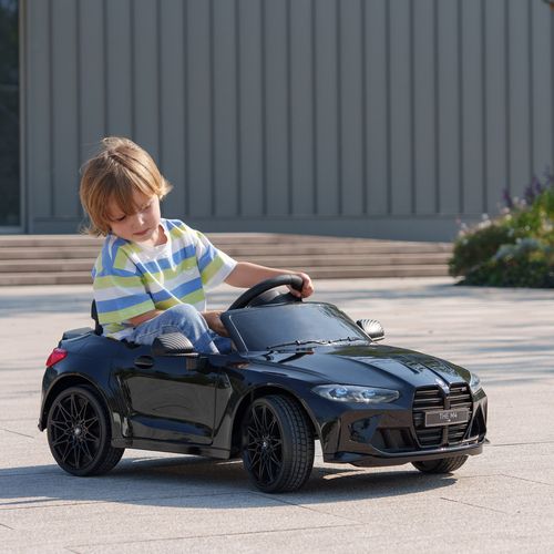 AIYAPLAY 12V BMW M4 Licensed Kids Electric Car w/ Remote, Suspension