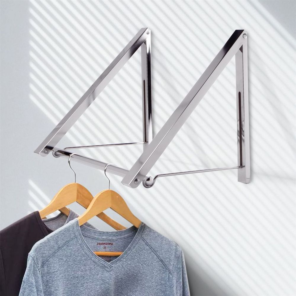 Space-Saving Wall Mounted Clothes Hanger | Double Folding | M&W