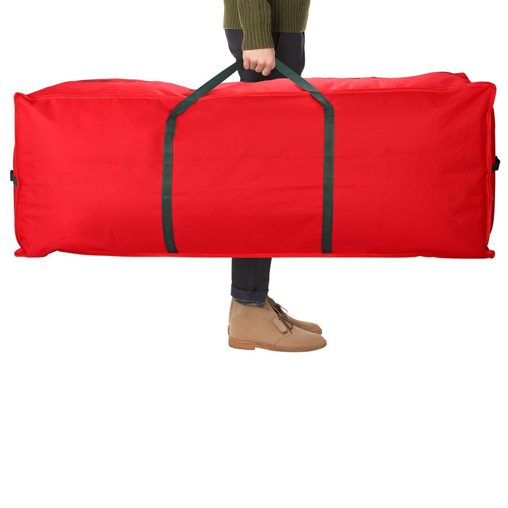 Premium Red Xmas Tree Storage Bag - Keeps Your Tree Safe & Dust-Free - Fits Up to 7.5 Ft Trees