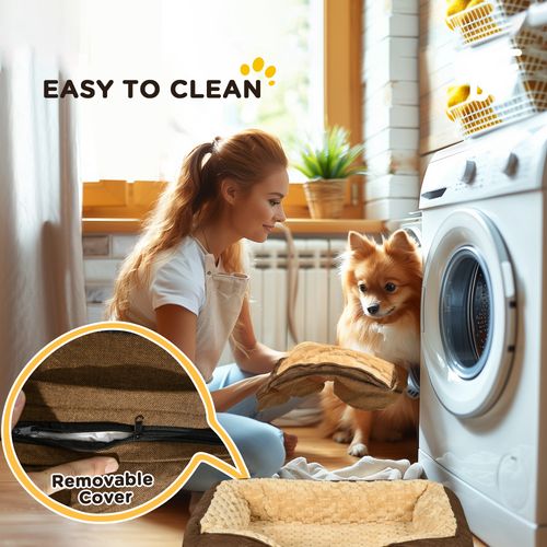 PawHut Dog Bed Calming Pet Bed Dog Mattress for Small Dogs