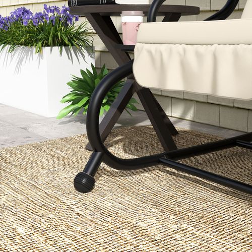 Outsunny 2-in-1 Garden Swing Chair for 3 Person w/ Adjustable Canopy, Cream