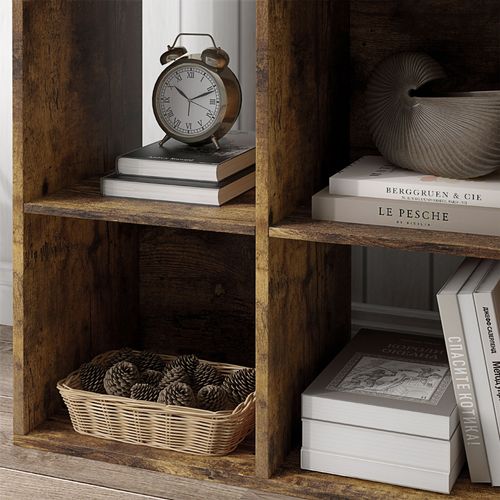 HOMCOM Storage Cabinet Bookcase 6 Cube for Home Office