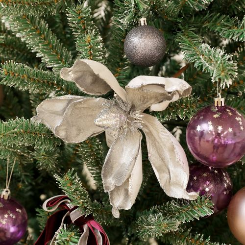 HOMCOM 5ft Artificial Prelit Christmas Tree w/ LED Lights, Purple Ornaments