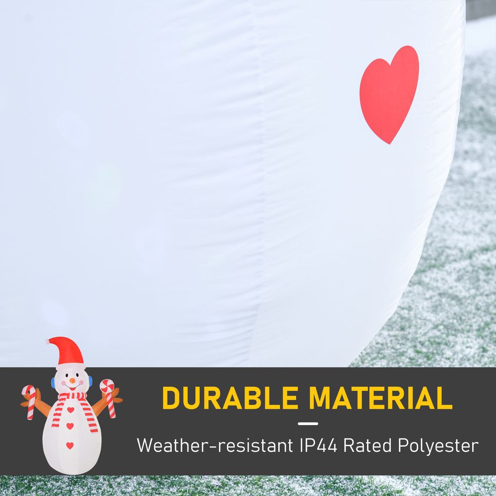 8ft Christmas Inflatable Snowman with Candy Rotating Lighted Indoor Outdoor