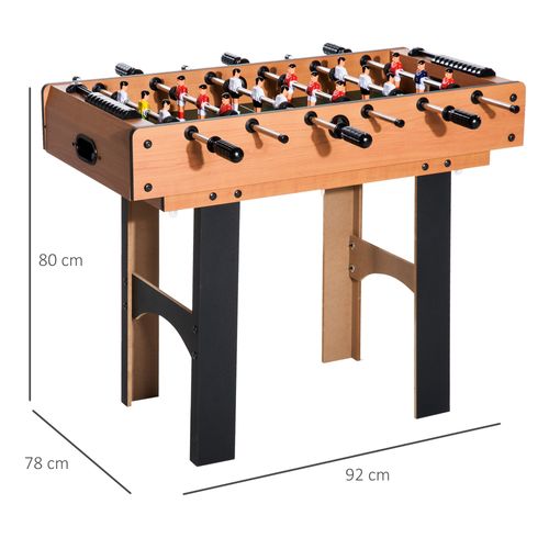 HOMCOM 4-In-1 Multi Games Table with Tennis Billiard Foosball Hockey 2 Types