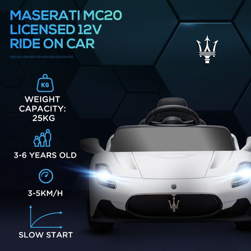 AIYAPLAY Maserati MC20 Licensed 12V Kids Ride on Car w/ Remote