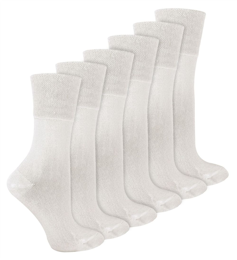 IOMI Footnurse - Ladies 6 Pair Bamboo Non Elastic Socks