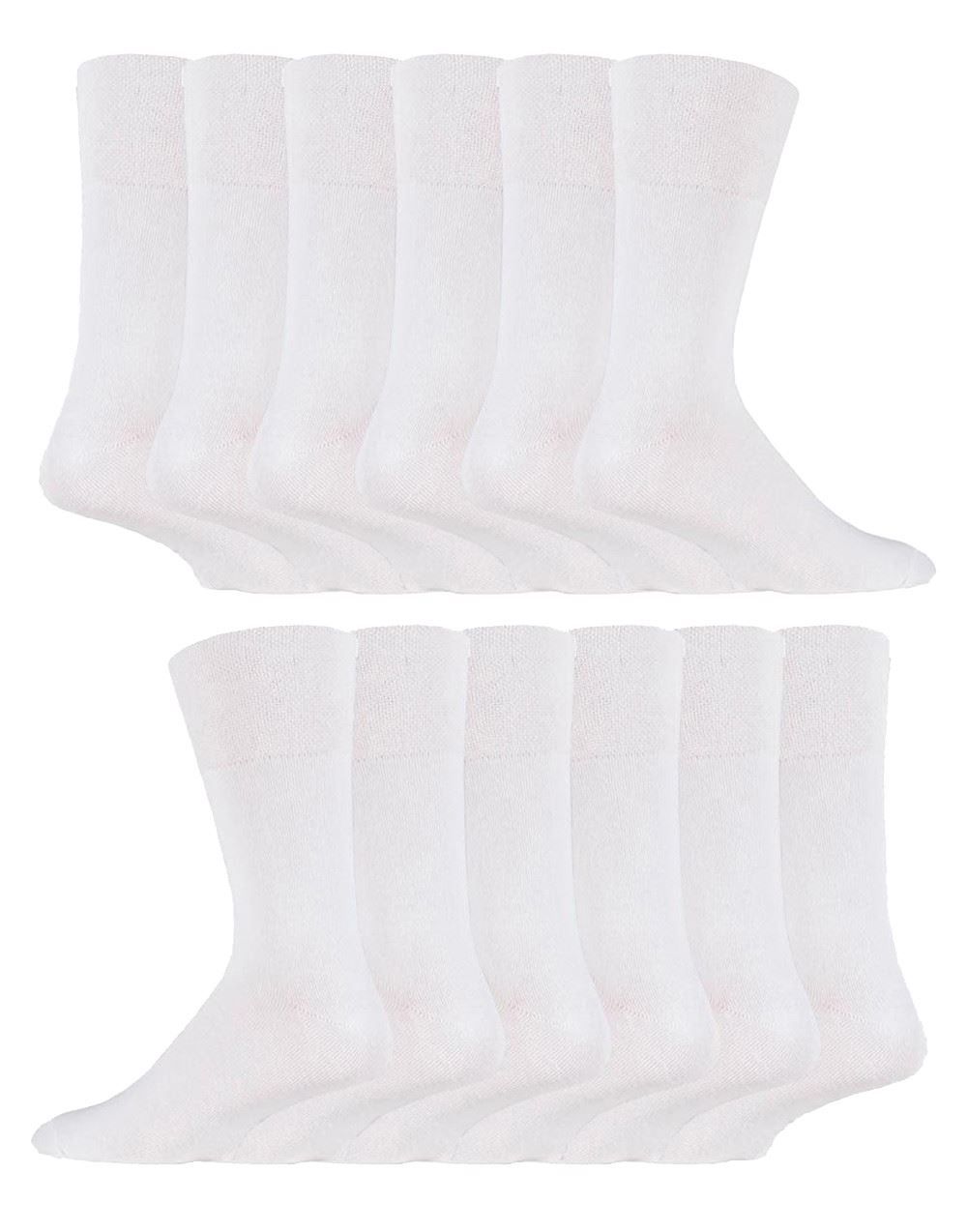 IOMI Footnurse - 12 Pairs Mens Diabetic Socks