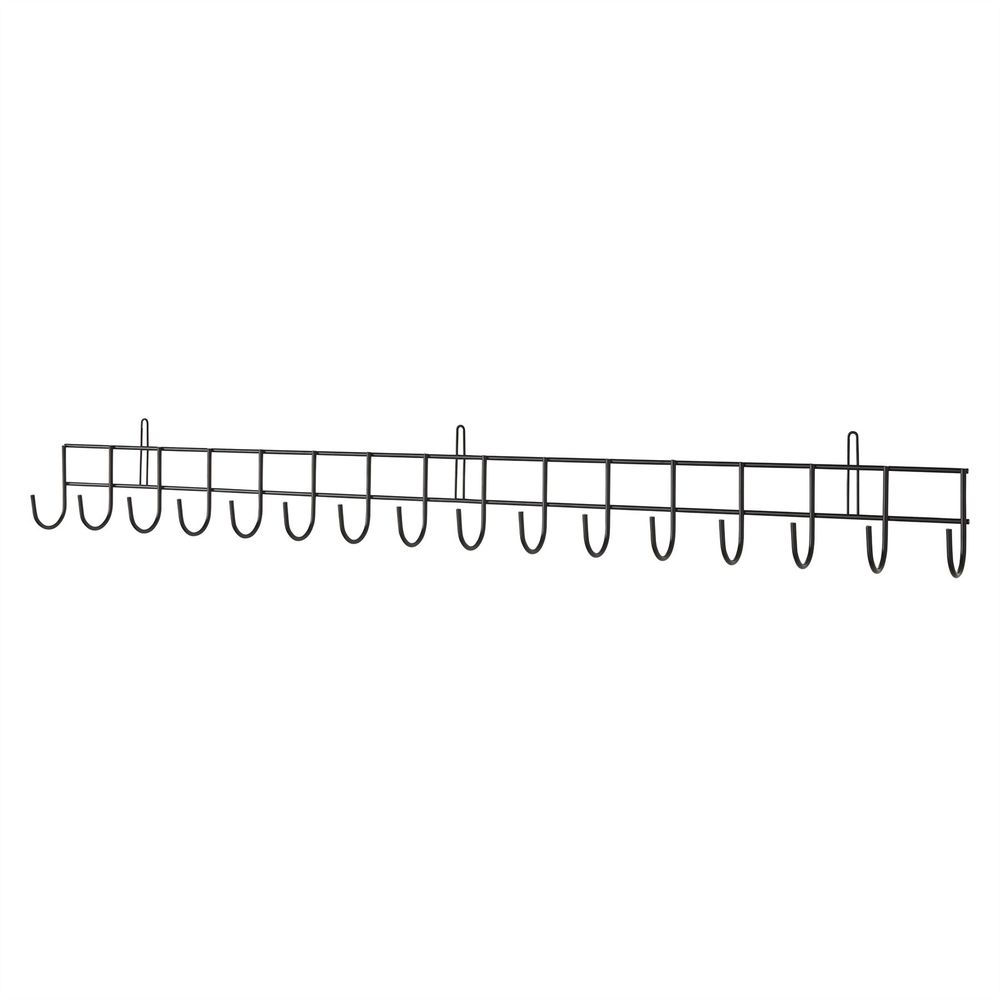 Premium Quality Tool Rack - 16 Hooks - Black Powder Coat