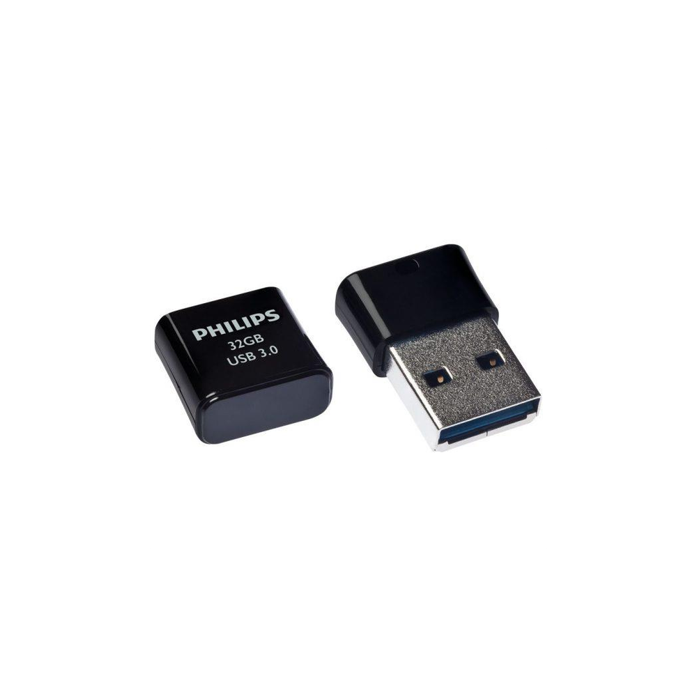 High-Speed 32GB Philips 3.0 USB Flash Drive - Black