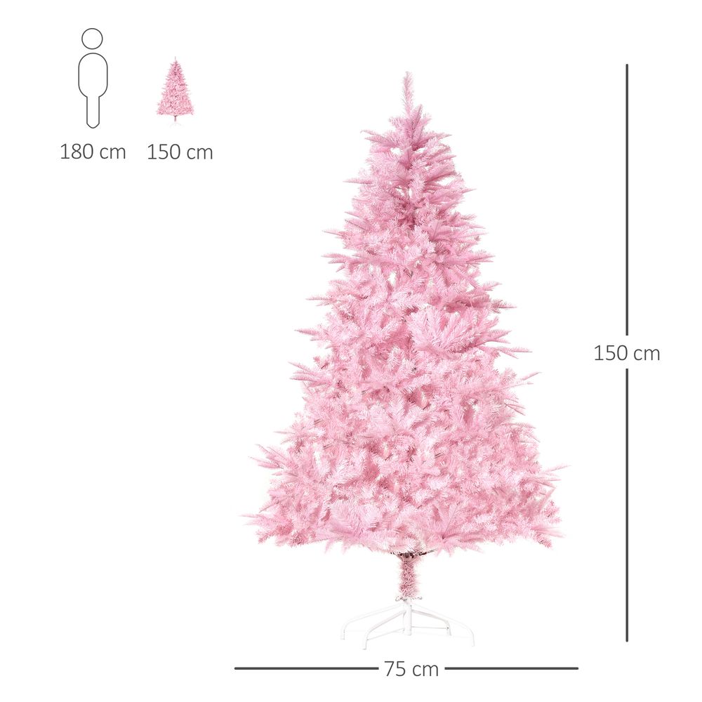 Premium 5FT Pink Christmas Tree - Automatic Open for Home Party - High Quality Xmas Decor