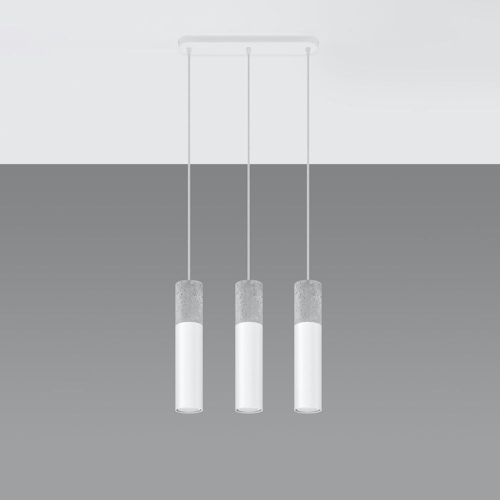 Pendant lamp Steel, concrete Borgio modern Design GU10