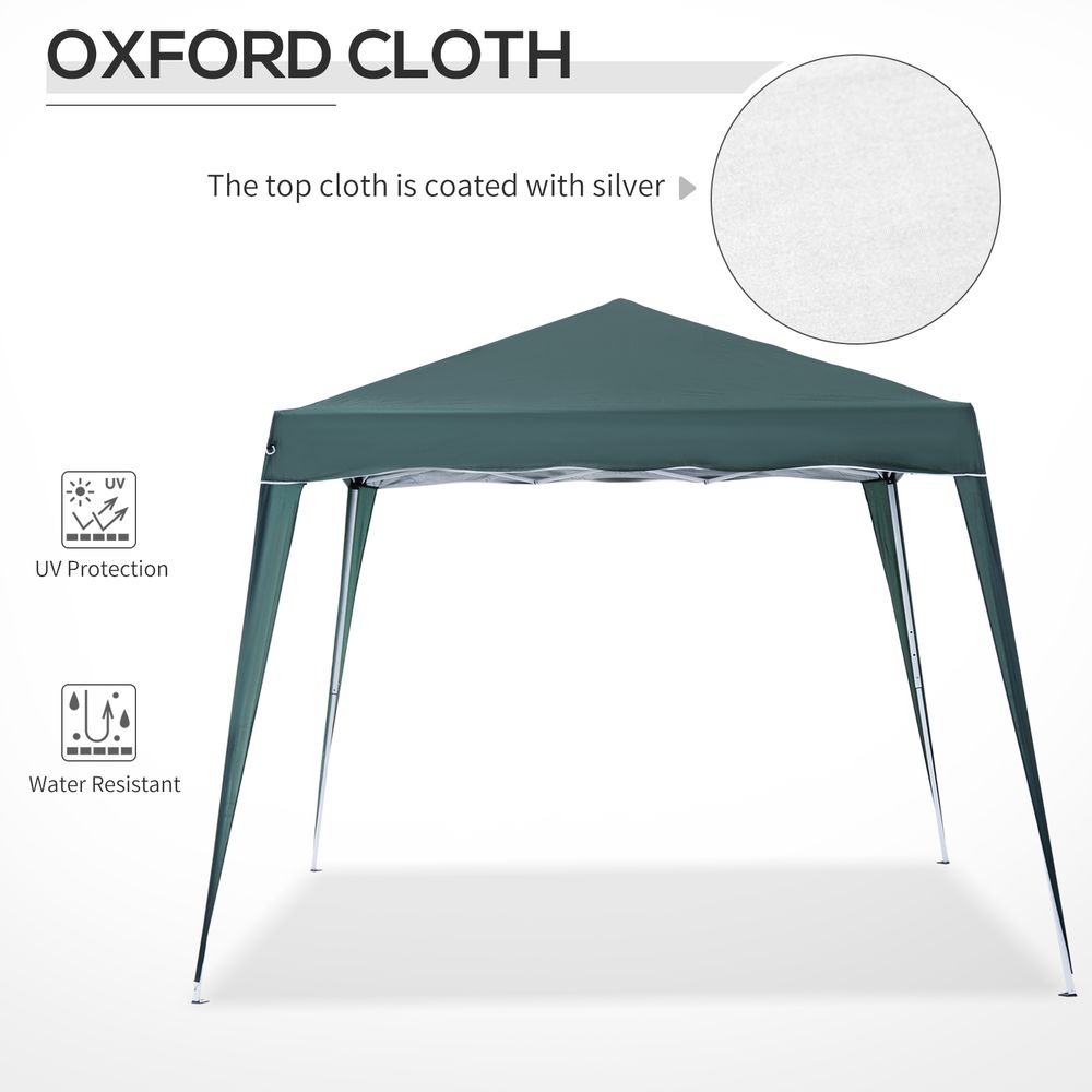 Garden Pop up Gazebo Tent Party Water-resistant Green 2.5M Outsunny