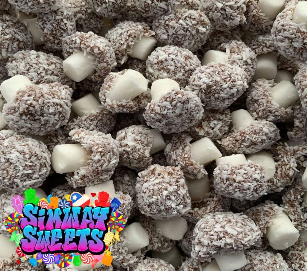 Coconut Mushrooms Retro Sweets Party Wedding Favours Candy Buffet Pick n Mix
