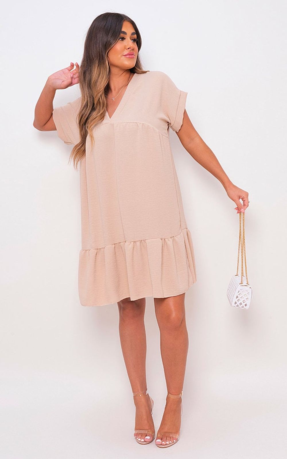 Timeless V Neck Tiered Dress