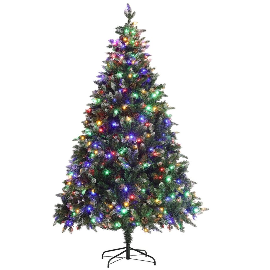 7 Ft Christmas tree | Artificial with LED lights | Green