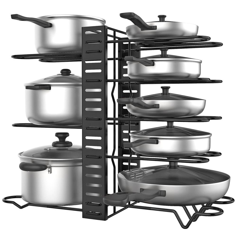 Space-Saving Pan Rack | Keep Cookware Organized