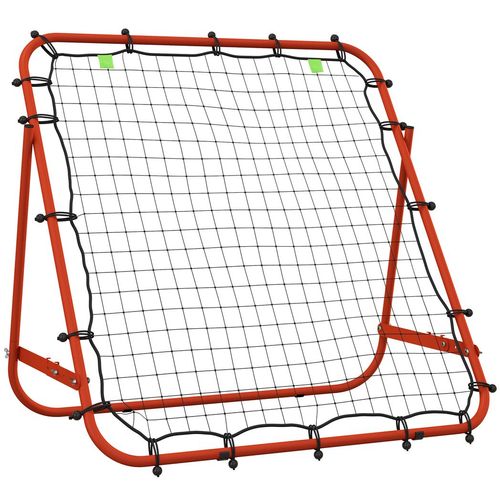 HOMCOM Rebounder Net Kids Adults Football Training Aid Adjustable