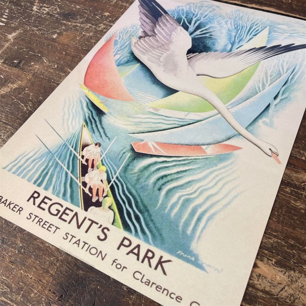 Authentic Vintage London Underground Metal Sign - Baker Street for Regent's Park