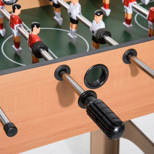 HOMCOM 4-In-1 Multi Games Table with Tennis Billiard Foosball Hockey 2 Types