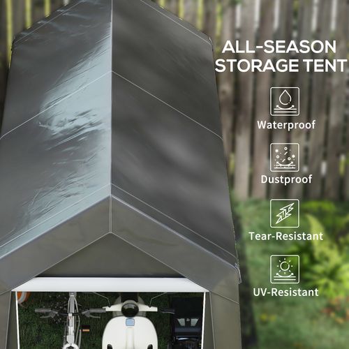 Outsunny 2.1 x 3.6(m) Portable Shed, Waterproof and Heavy Duty
