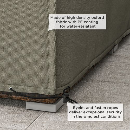 Outsunny Garden Furniture Cover Outdoor Waterproof Rattan Set Rain Protection