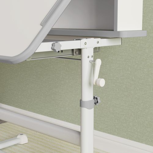 AIYAPLAY Kids Desk and Chair Set w/ Tiltable Desktop Reading Rack
