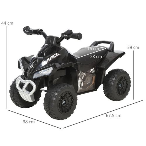 HOMCOM No Power Quad Toddler Ride on Car Foot-to-Floor Sliding