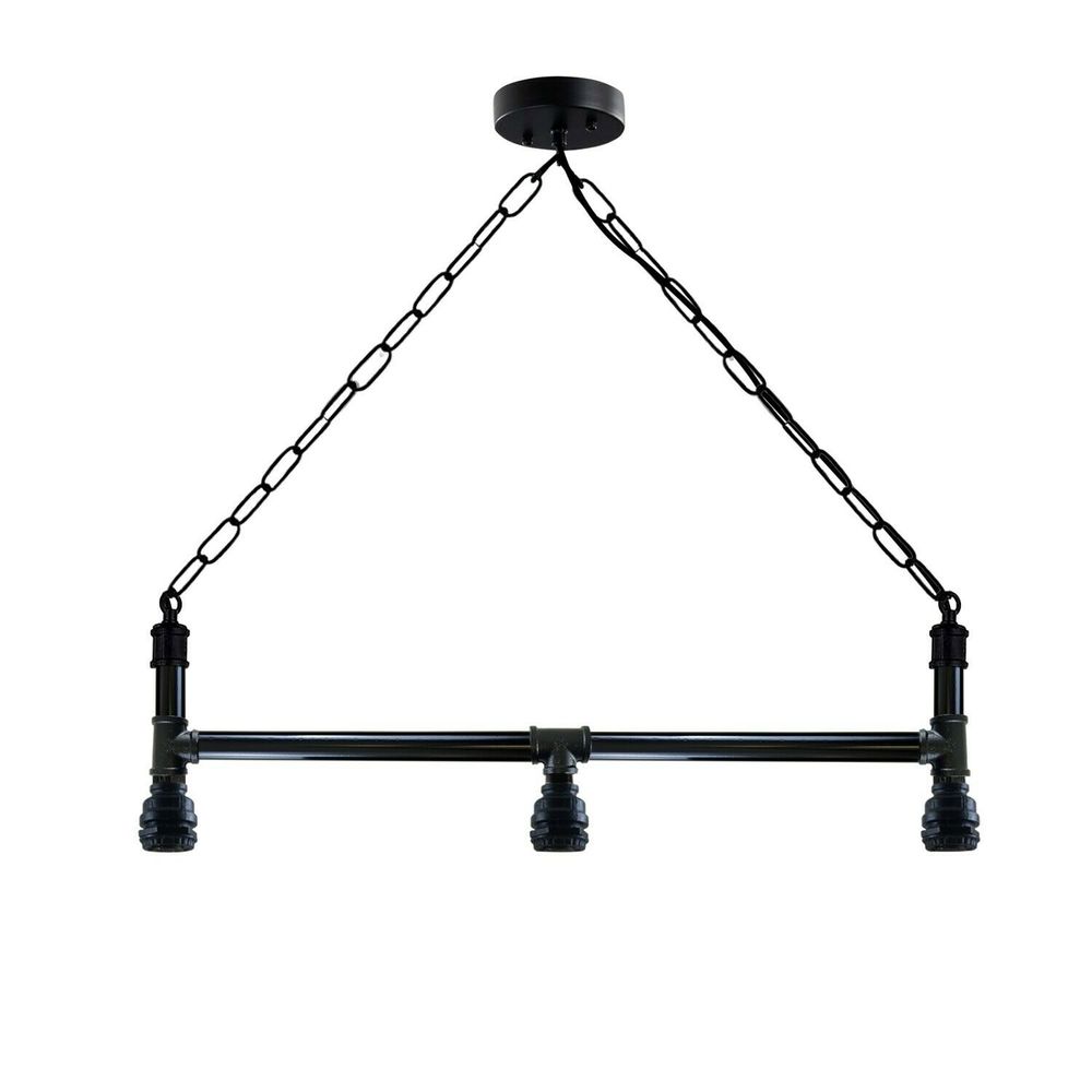 Industrial Steam Punk 3Way Over Table Light Indoor Ceiling Hanging Pendant Light