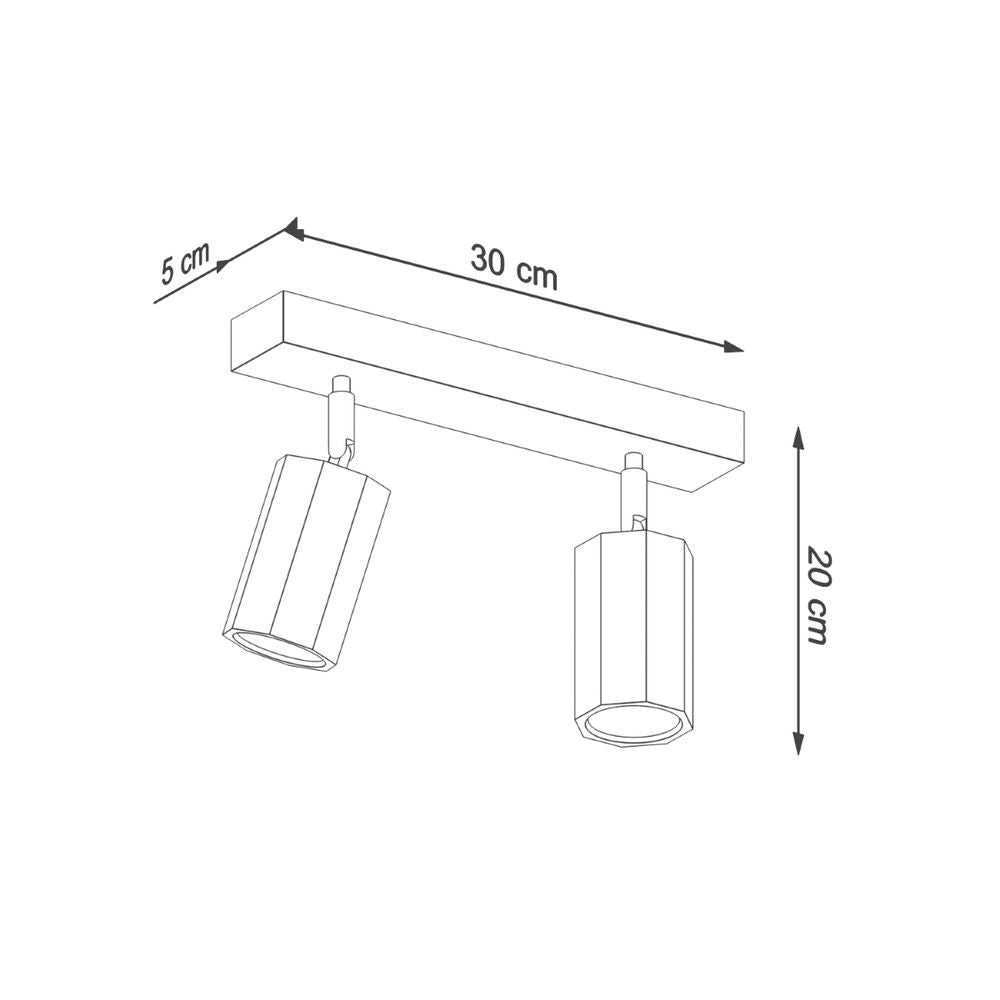 Scandinavian Wood Ceiling Lamp - Zake, High Quality GU10, Modern Design