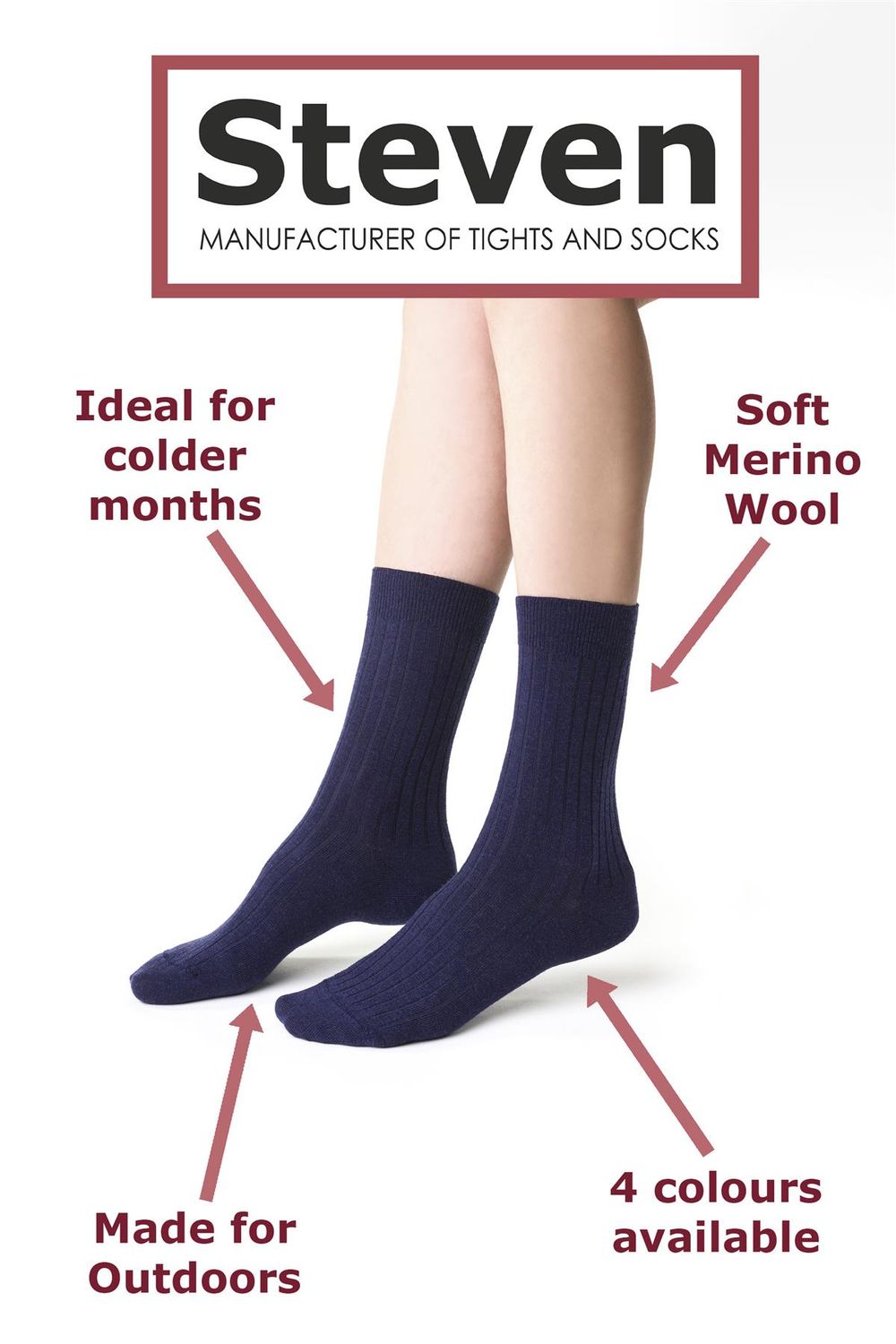 Steven - Ladies Merino Wool Socks