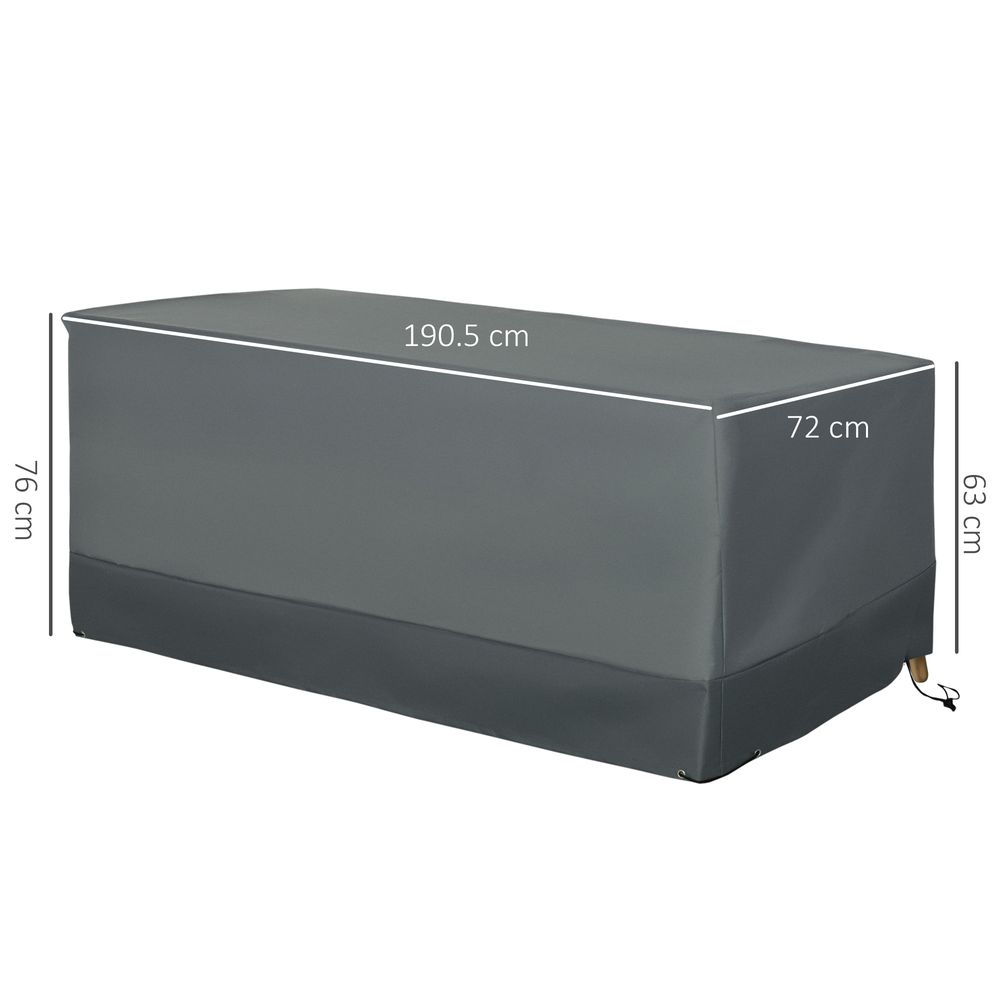 Premium 600D Outdoor Furniture Cover | Water & UV Resistant | 190x72cm | Protect Your Set