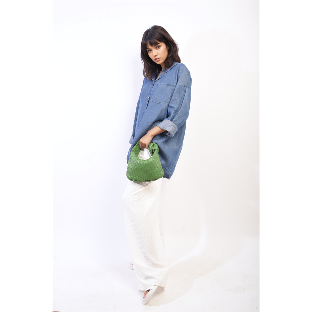 Timeless Collared Button Down Top - Soft & Breathable - Versatile Style - Front Pocket