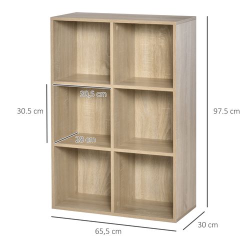 HOMCOM Cubic Cabinet Bookcase Storage Shelves for Home Office