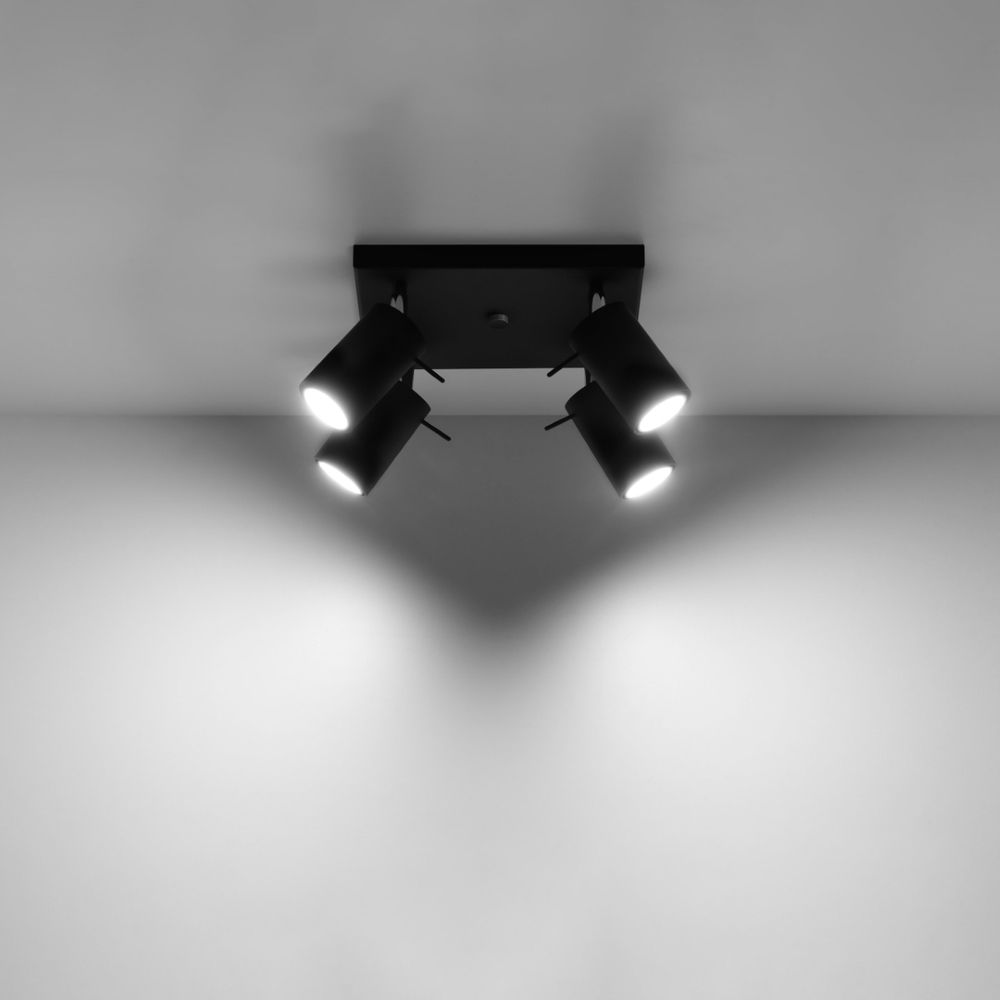 High-quality Steel Ring Ceiling Lamp - Modern Design, GU10 Bulbs