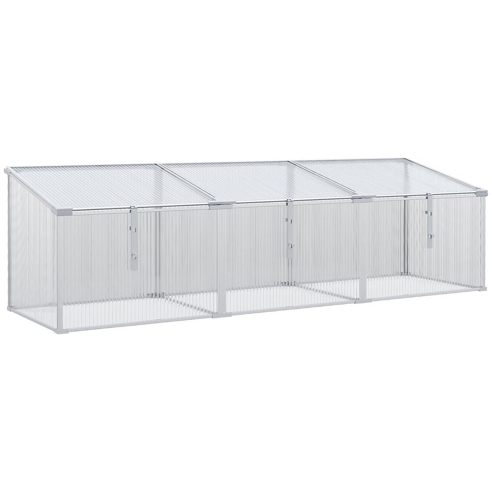 Outsunny Aluminium Greenhouse Cold Frame - Grow Plants Year Round