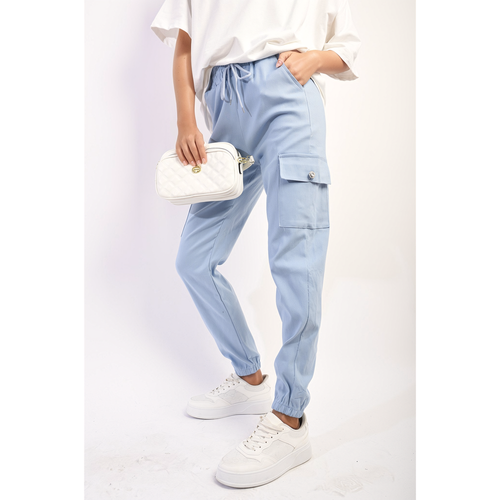 Ultimate Comfort & Style: Janelle Drawstring Cargo Joggers