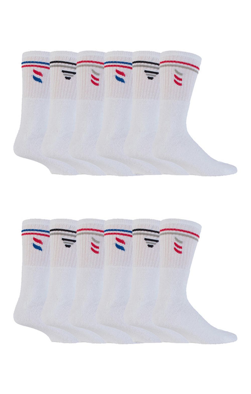 12 Pairs Mens 019 Classic Sport Socks