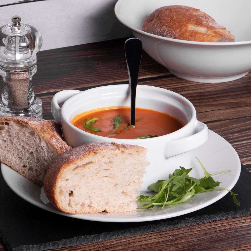 Soup Bowls with Handles - Set of 4 | High-Quality Ceramic | Dishwasher, Microwave, Freezer Safe