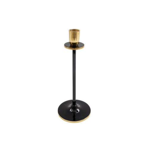 Large Black and Gold Candlestick