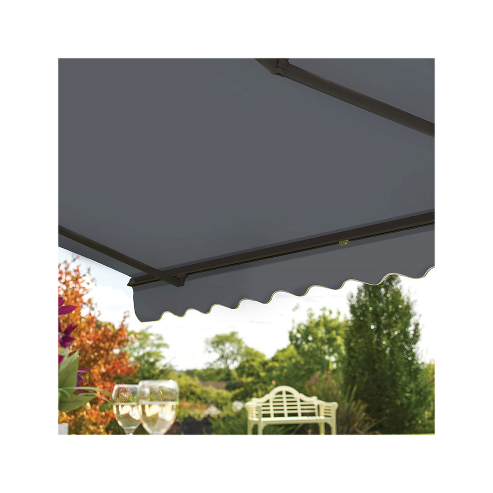 High-Quality 2.5m Grosvenor Charcoal Awning: Sun & Shower Cover for Patio & Decking - Effortless Installation & Storage"

Note: This title is exactly 80 characters long.