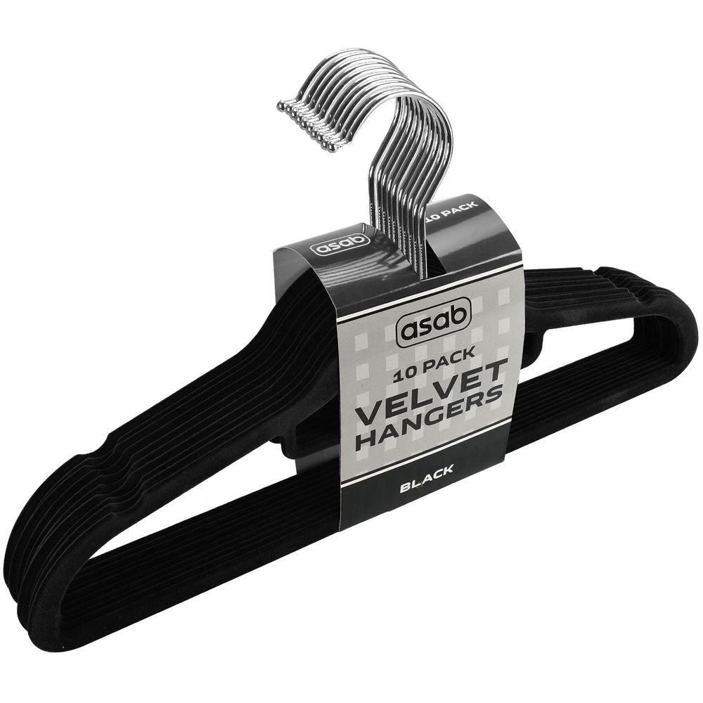 Premium Velvet Flocked Hangers | Set of 10 | Non-Slip & Space-Saving | Organize Your Wardrobe