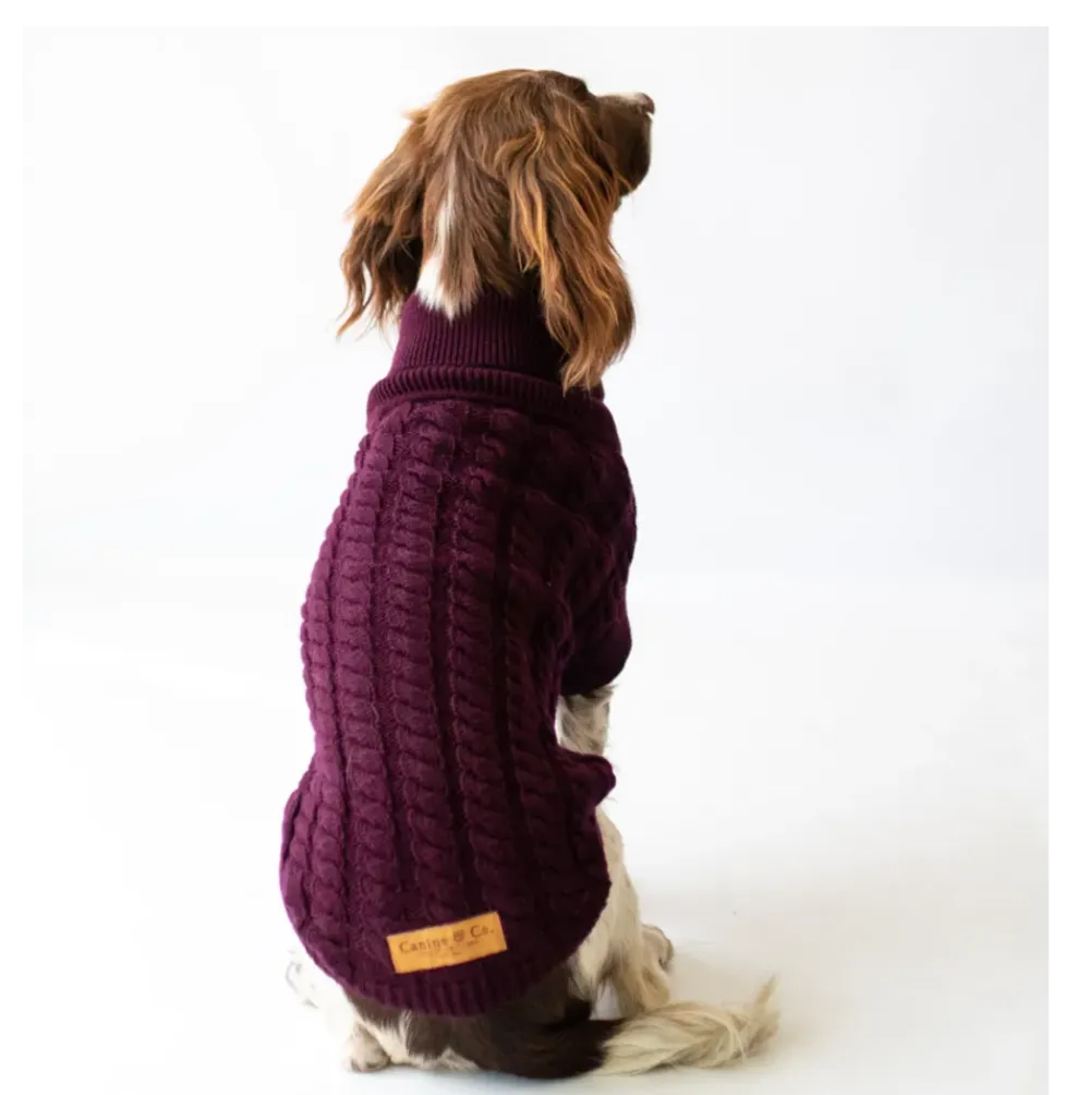 The Rascal Dog Jumper in Grape - Stock Replenishment, all sizes - Professional Quality