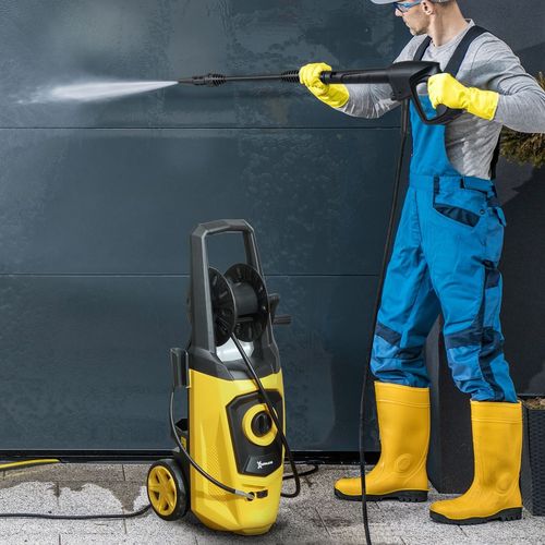 DURHAND Portable Power Washer 1800W, 150 Bar, 510 L/h for Garden, Yellow