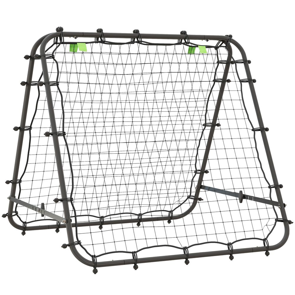 HOMCOM Rebounder Net Football Target Goal with Adjustable Angles