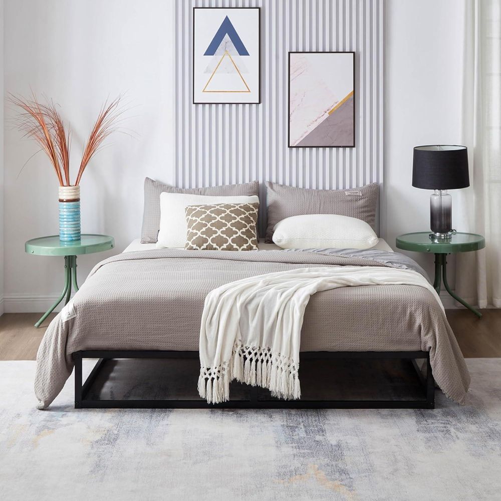 Kingsize Metal Bed Frame Square Tube - Improved