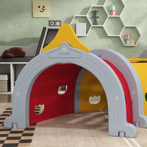 AIYAPLAY Kids Play Tunnel for 3-6 Years Crawl and Climb, Lion Design